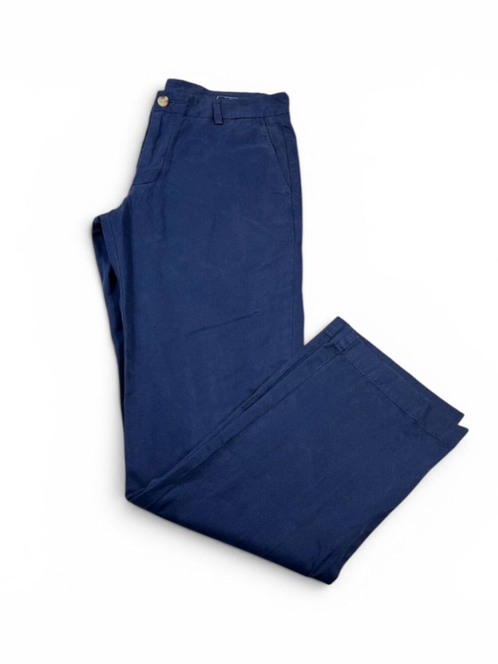 Vineyard Vines Mens Slim Breaker Pants Navy Flat Front Chino Trousers 32 x 32
